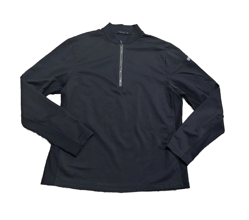 Greyson Men’s Siasconset Black Quarter Zip Pullover Size Large Utah Jazz